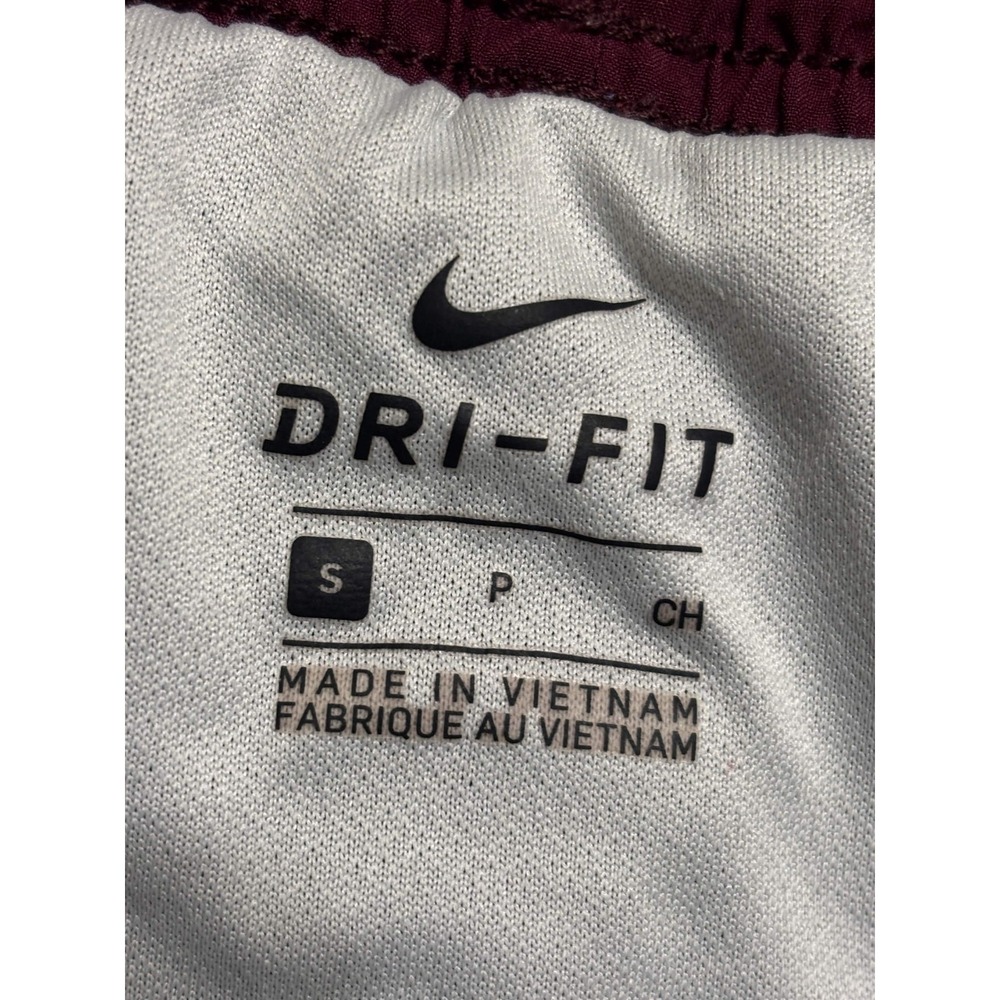 Nike Womens Harvard Dri-FIT Shorts Size S Burgundy Woven Athletic Activewear - Picture 3 of 9